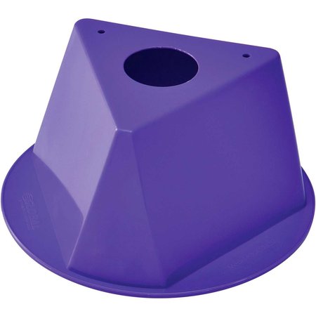 GLOBAL INDUSTRIAL Inventory Control Cone, 10L x 10W x 5H, Purple 412429